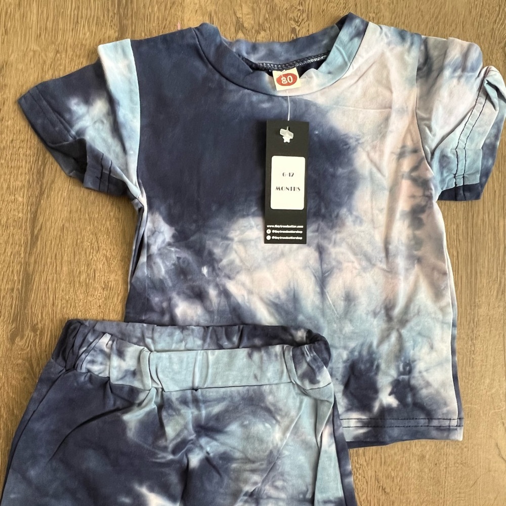 Baby tie dye set